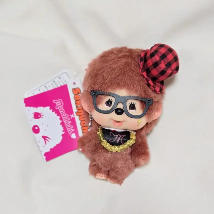 [BUNJANG] Monchhichi JOL Redbrown Lightning Keychain / 몬치치 Jol 레드브라운 키링