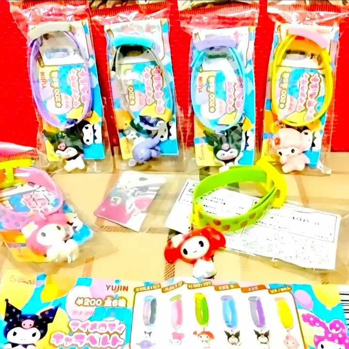 [BUNJANG] Sanrio Gacha 6-Piece Set Figure / 산리오 가챠 6종세트, 쿠로미피규어, 마이멜로디피아노 가챠