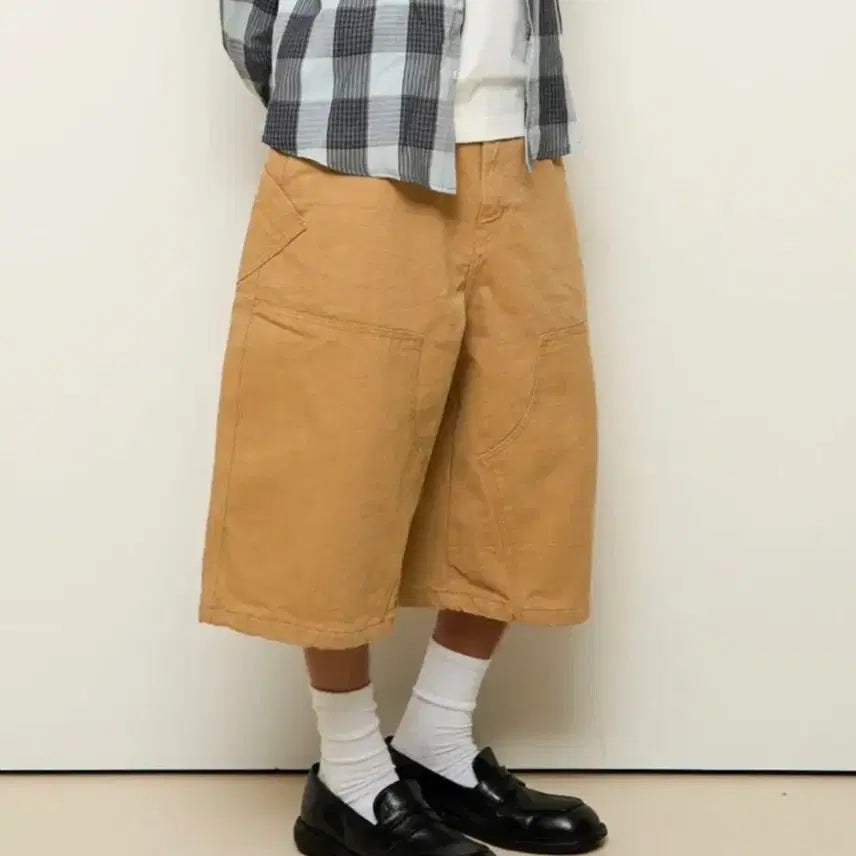 [BUNJANG] 9999 Archive Double Knee Bermuda Pants / 9999아카이브 Double Knee Bermuda Pants