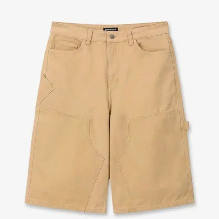 [BUNJANG] 9999 Archive Double Knee Bermuda Pants / 9999아카이브 Double Knee Bermuda Pants