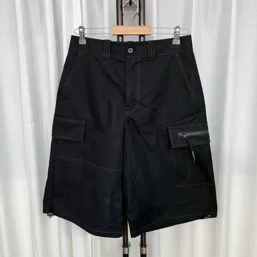 [BUNJANG] Matin Kim Cotton Cargo Capri Pants Black M / 23년모델 마뗑킴 코튼 카고 카프리 팬츠 블랙 M 국내 31인치