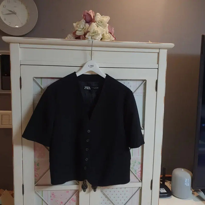 [BUNJANG] Zara Black Short Sleeve Jacket / 자라 자켓/55반-66