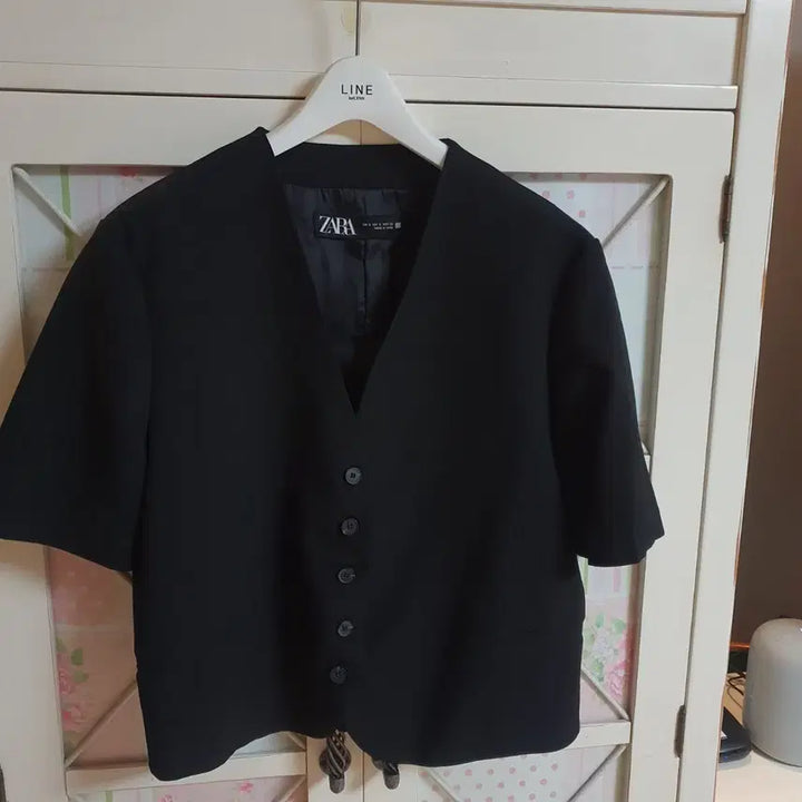 [BUNJANG] Zara Black Short Sleeve Jacket / 자라 자켓/55반-66