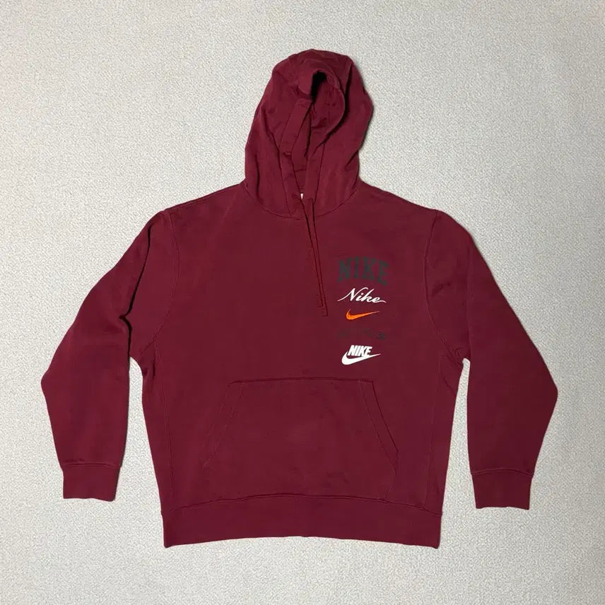 [BUNJANG] Nike XXL Swoosh Big Logo Embroidered Hoodie / 나이키 XXL 스우시 빅로고 자수 후드