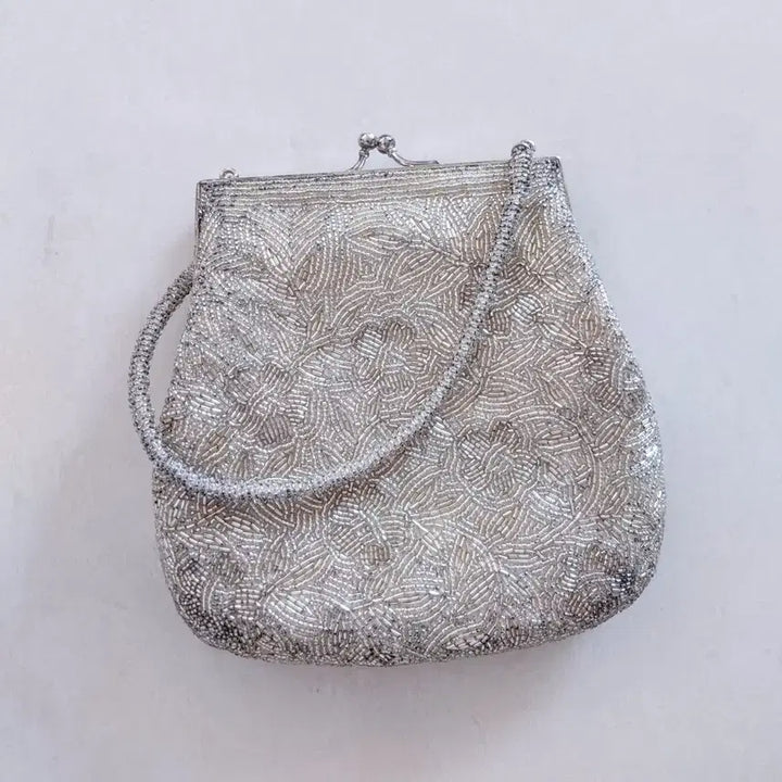 [BUNJANG] Handmade Beaded Tote Bag / 핸드메이드 비즈 토트백 가방