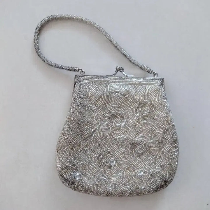 [BUNJANG] Handmade Beaded Tote Bag / 핸드메이드 비즈 토트백 가방