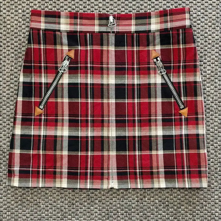 [BUNJANG] Rag &amp; Bone Check Mini Skirt (Worn by Jisoo of BLACKPINK) / 랙앤본 체크 미니스커트 (블랙핑크 지수 착용)
