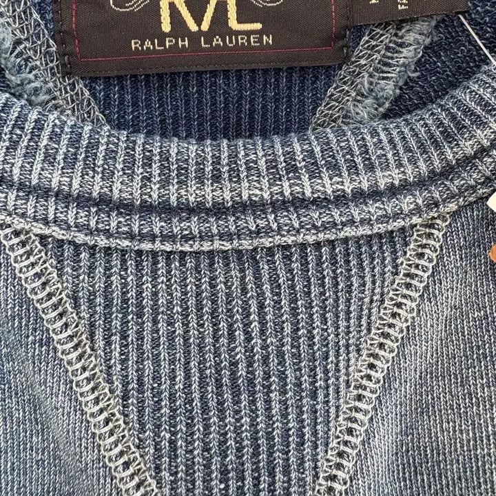 [BUNJANG] RRL Indigo French Terry Sweatshirt L / RRL 인디고 프렌치테리 스웨트셔트 L