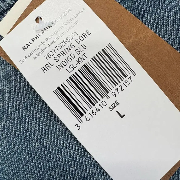 [BUNJANG] RRL Indigo French Terry Sweatshirt L / RRL 인디고 프렌치테리 스웨트셔트 L