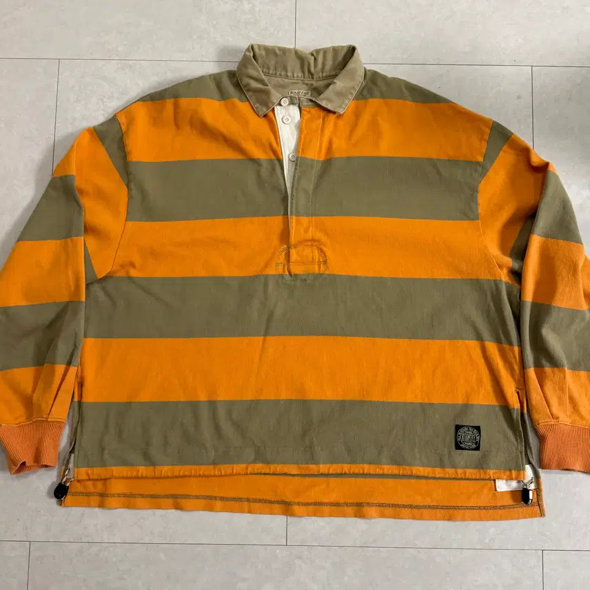 [BUNJANG] Kapital Striped Rugby Shirt / (3) 캐피탈 kapital 스트라이프 럭비티