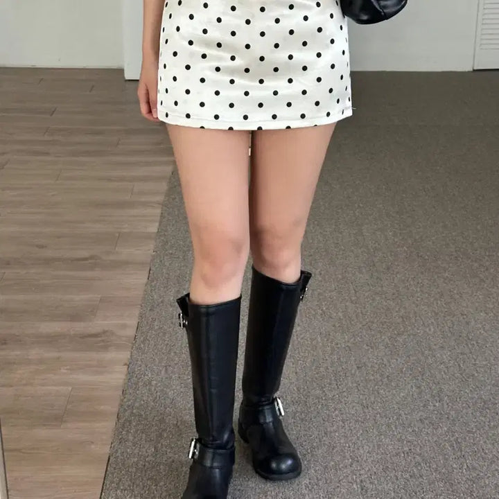[BUNJANG] Dot Mini Skirt - Size S / 도트 미니스커트 s