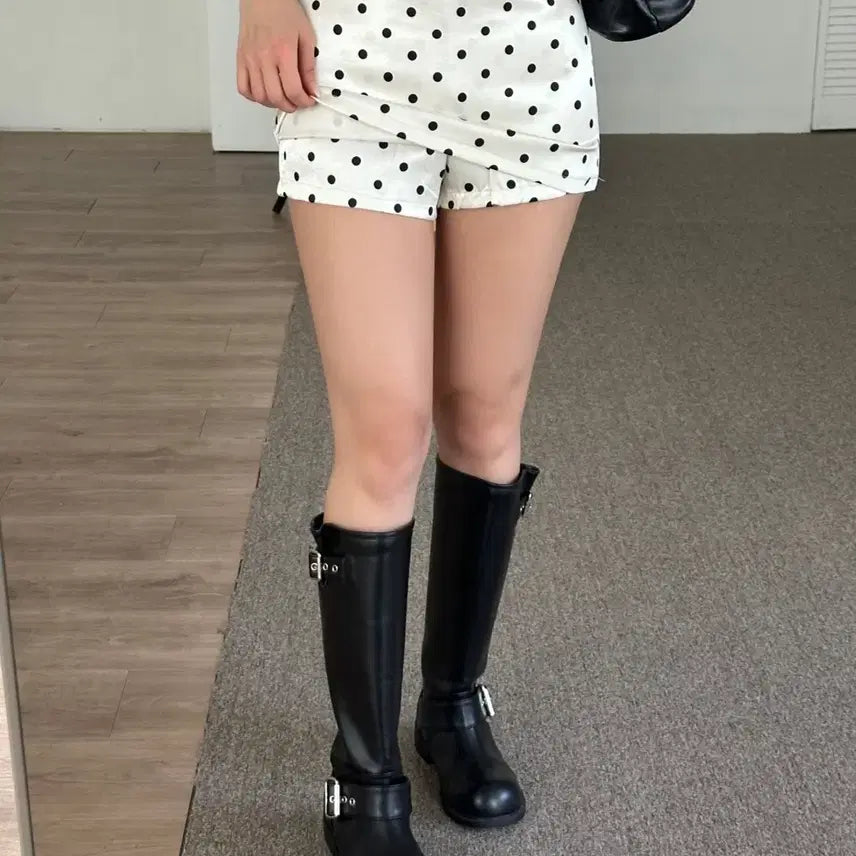 [BUNJANG] Dot Mini Skirt - Size S / 도트 미니스커트 s