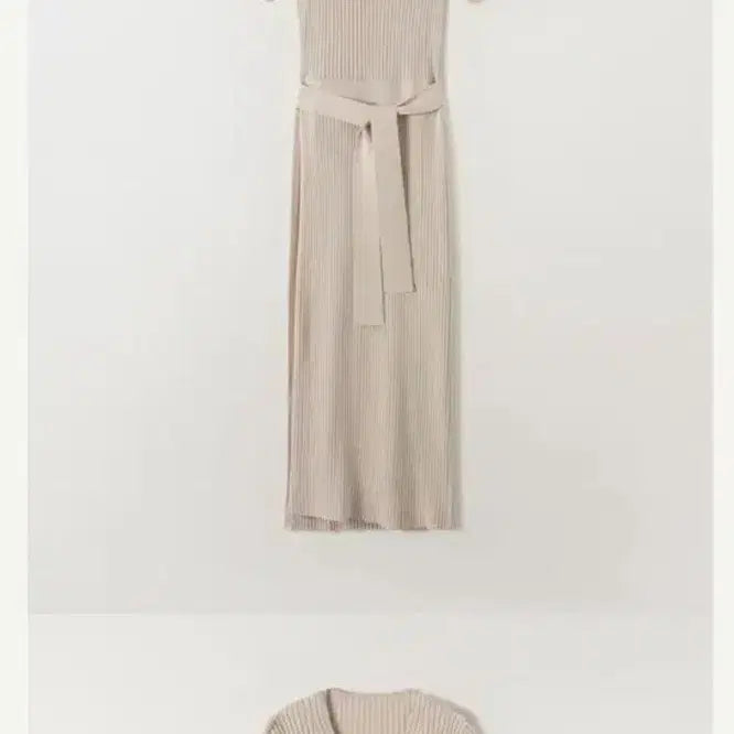 [BUNJANG] SIEBAPRON Wrap Knit Dress / 시에 에이프런 랩 니트 드레스