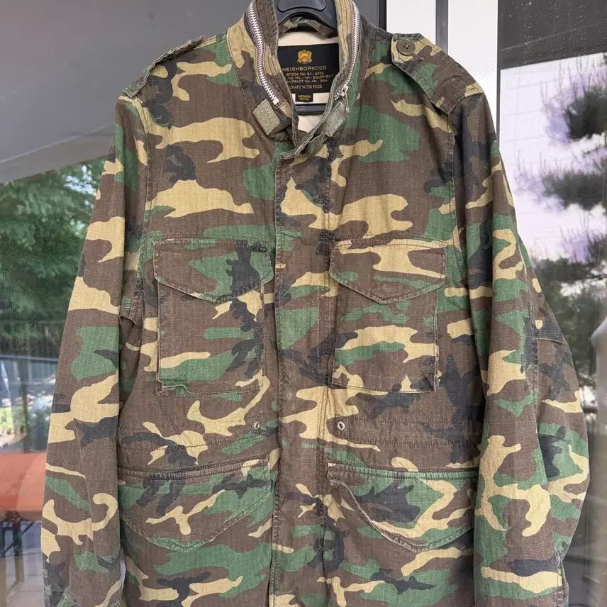 [BUNJANG] Neighborhood Camo Military Jacket / 네이버후즈 카모 야상