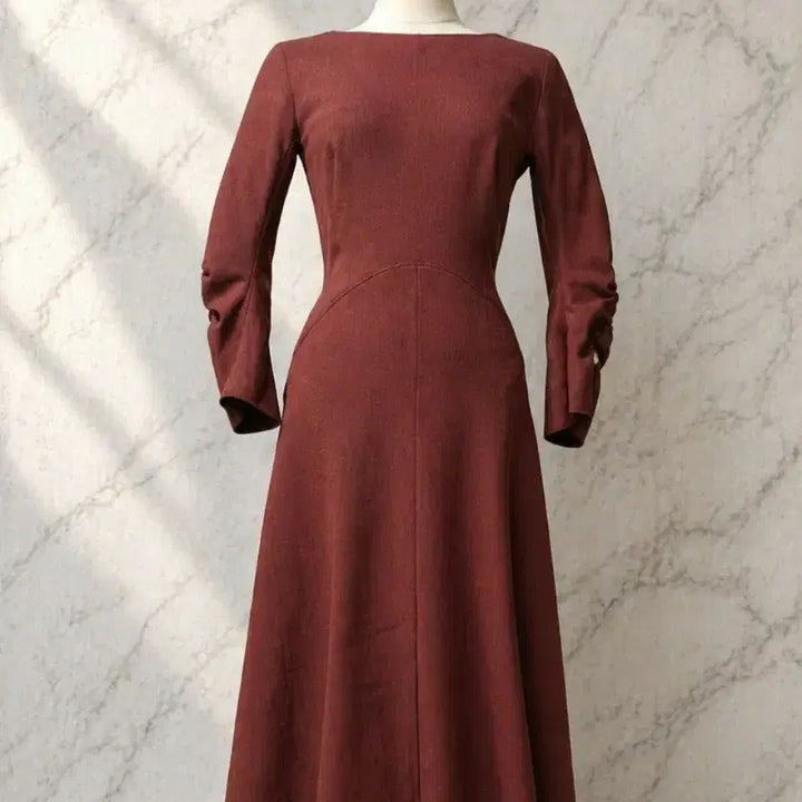 [BUNJANG] OBZÉE Archive Line Dress Wine Size 44 / (정품/새상품) 오브제 아카이브 라인 드레스 44 / 하객룩 추천
