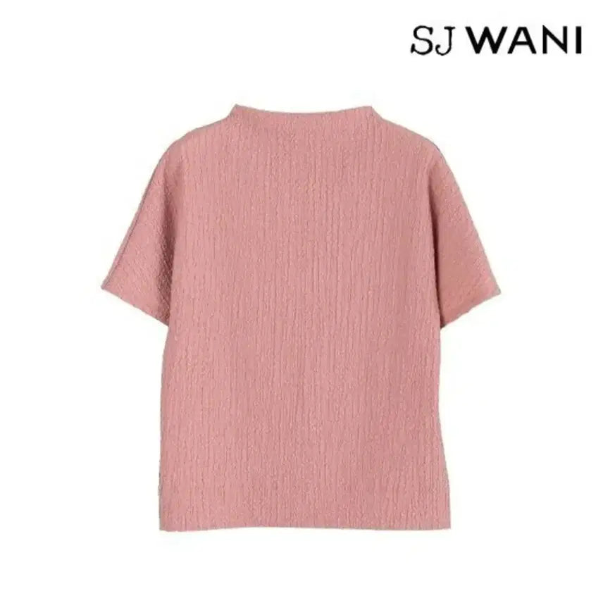[BUNJANG] SJ WANI Pleated Short-Sleeve Blouse (Size 55) / SJ WANI 플리츠 티블라우스(55)새제품