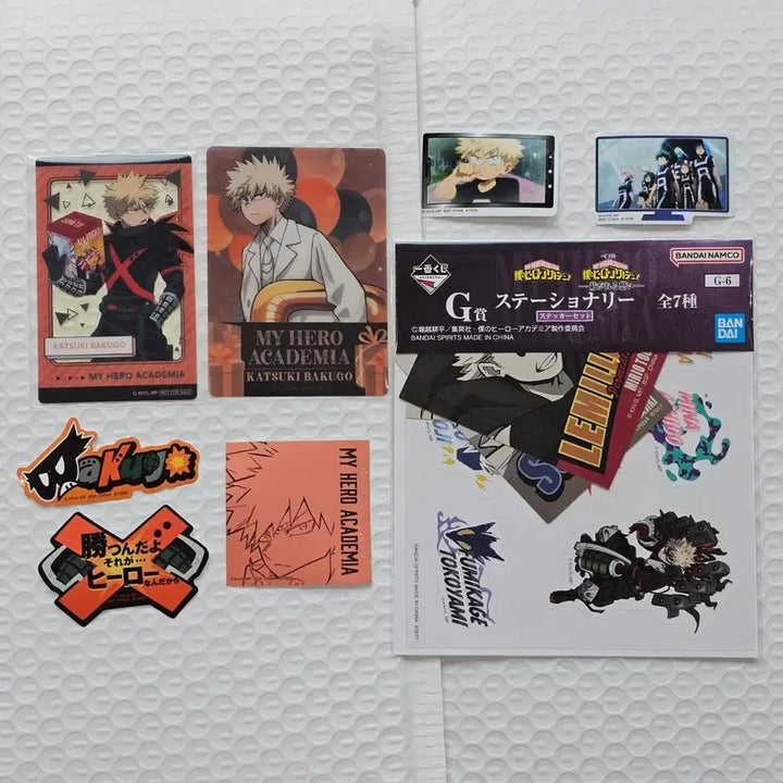 [BUNJANG] My Hero Academia Bakugo Katsuki 10th Anniversary Clear Card Set &amp; Sticker Special POB / 바쿠고 카츠키 클리어 카드 2종+스티커 히로아카 10주년 기념 특전