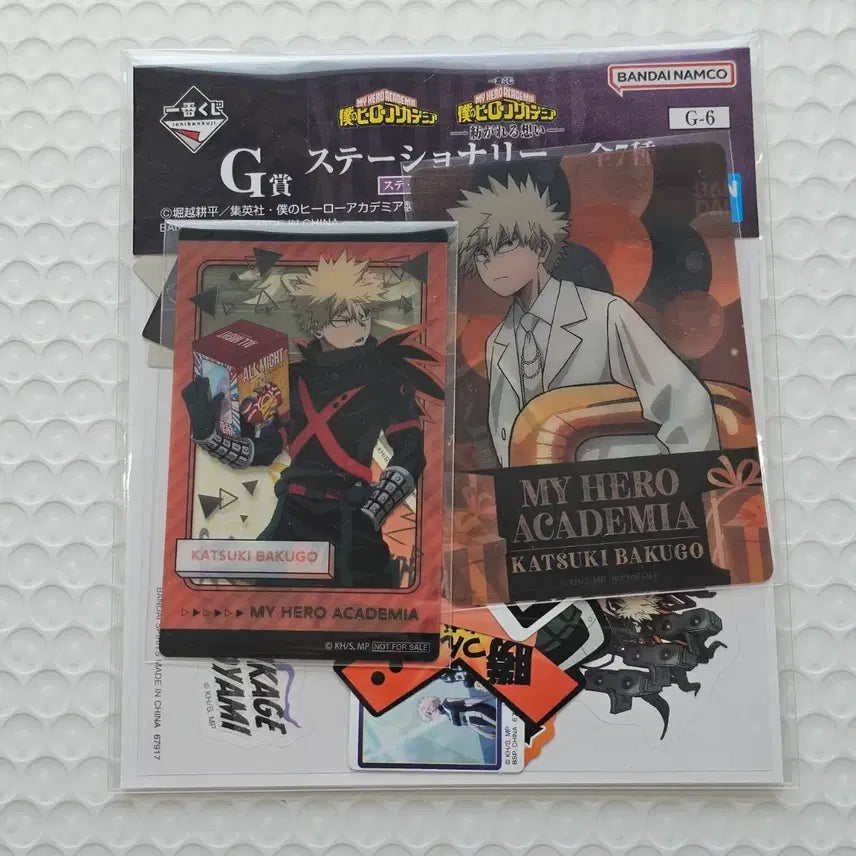 [BUNJANG] My Hero Academia Bakugo Katsuki 10th Anniversary Clear Card Set &amp; Sticker Special POB / 바쿠고 카츠키 클리어 카드 2종+스티커 히로아카 10주년 기념 특전