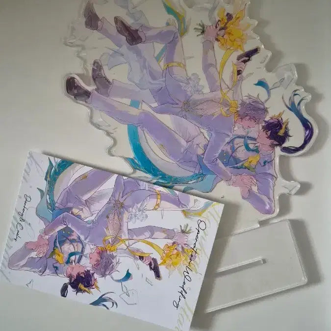 [BUNJANG] Honkai Star Rail Dan Heng &amp; Caelus Acrylic Standee + Postcard + Sticky Notes / 붕괴 스타레일 단항카일 아크릴 스탠드 + 엽서 + 포스트잇