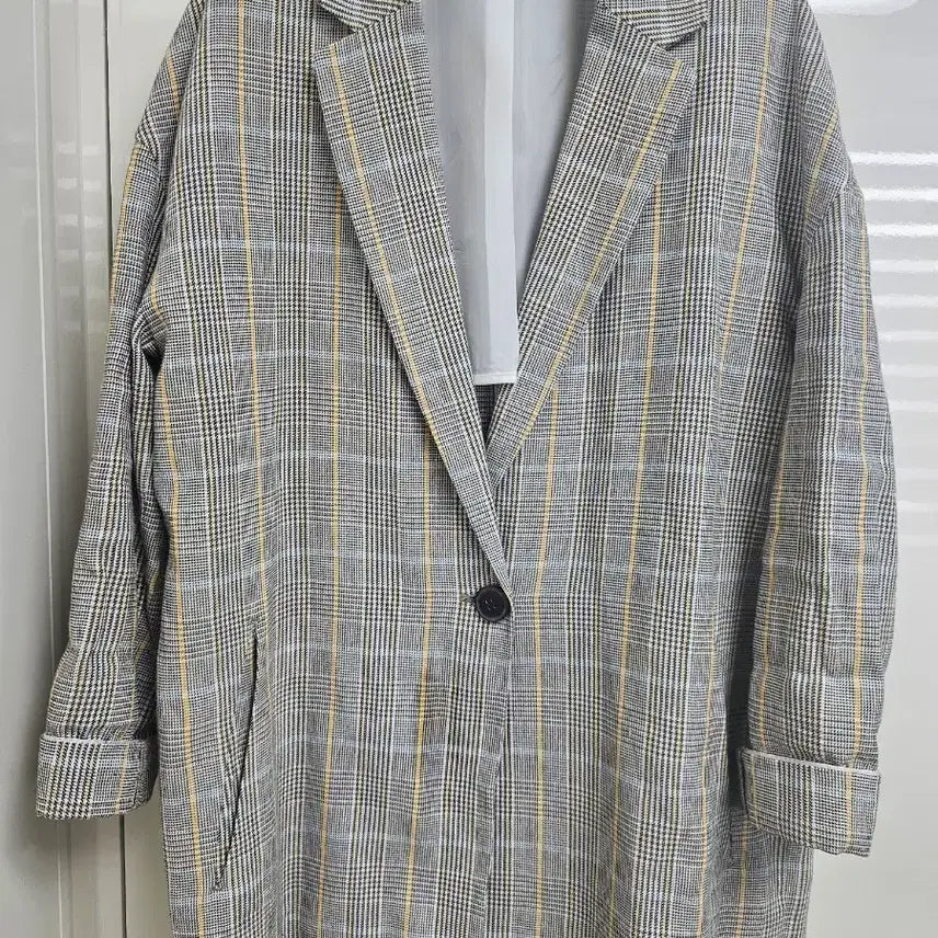 [BUNJANG] Stefanel Check Boxy Jacket (S) / [스테파넬] 체크 박시 마자켓(S)