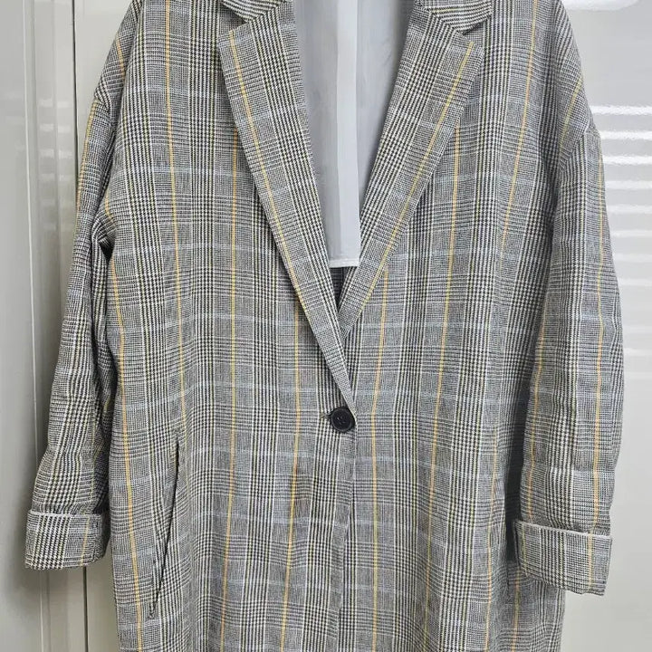 [BUNJANG] Stefanel Check Boxy Jacket (S) / [스테파넬] 체크 박시 마자켓(S)
