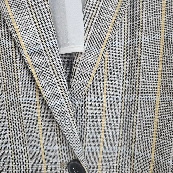 [BUNJANG] Stefanel Check Boxy Jacket (S) / [스테파넬] 체크 박시 마자켓(S)