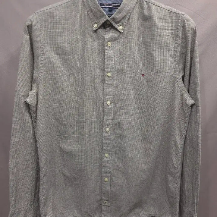 [BUNJANG] Tommy Hilfiger Gingham Check Shirt Cotton Linen Blend L / 타미힐피거 깅엄체크 셔츠 100