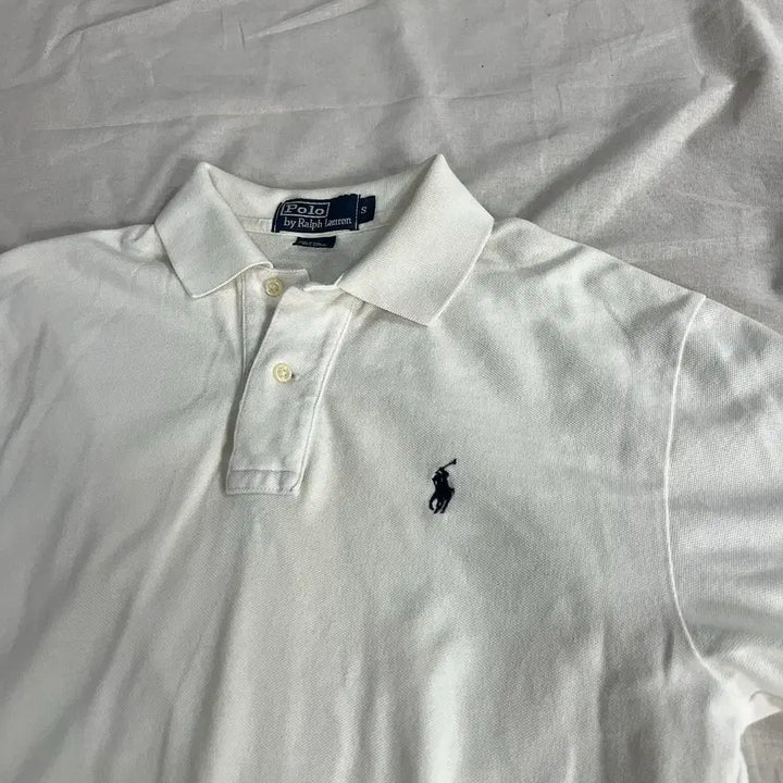 [BUNJANG] Polo Ralph Lauren Short Sleeve Polo Shirt White S / 폴로 랄프로렌 반팔 카라티 화이트 S 정품