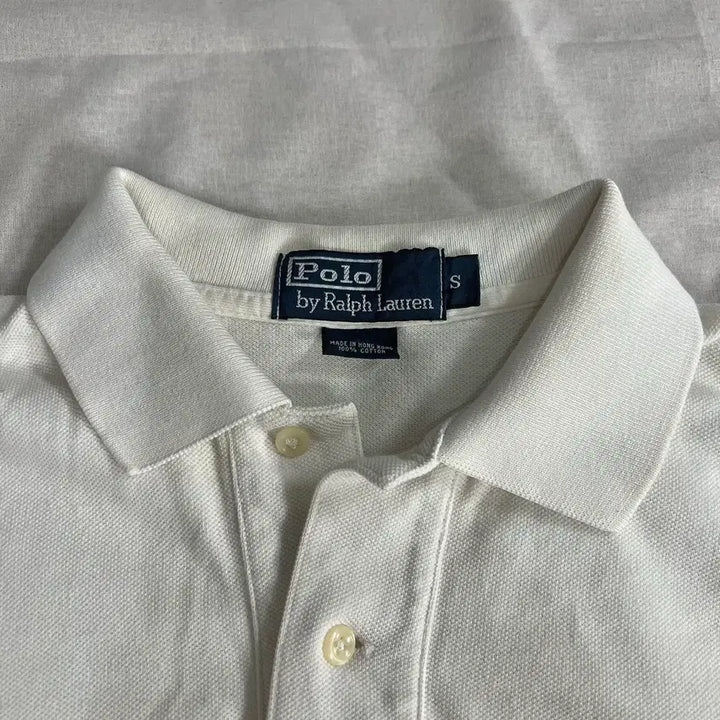 [BUNJANG] Polo Ralph Lauren Short Sleeve Polo Shirt White S / 폴로 랄프로렌 반팔 카라티 화이트 S 정품