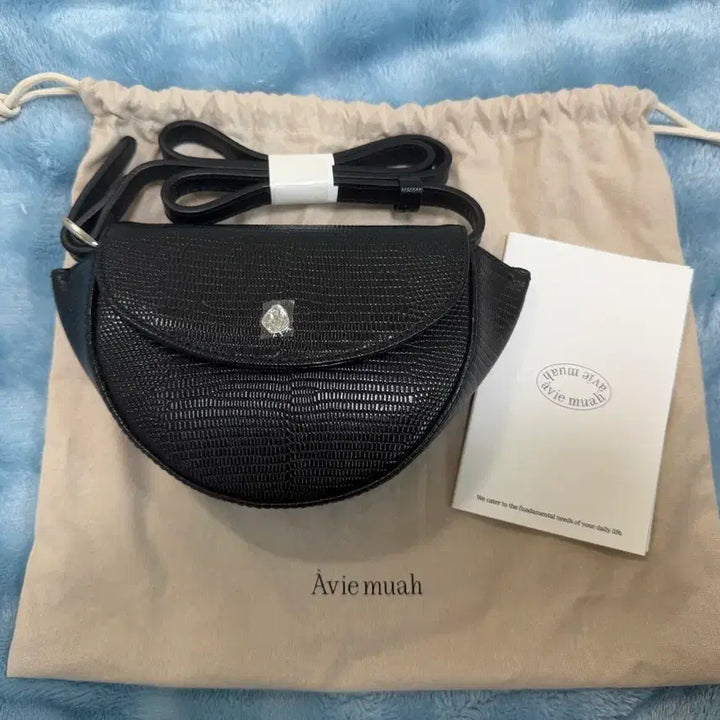 [BUNJANG] Abienomua Croco Belt Bag Black / 아비에무아 크로커 벨트백 블랙