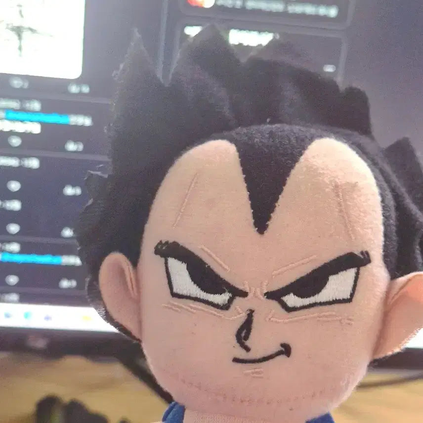 [BUNJANG] Dragon Ball Vegeta Plush Doll / 드래곤볼 배지터 베지터 인형 누이
