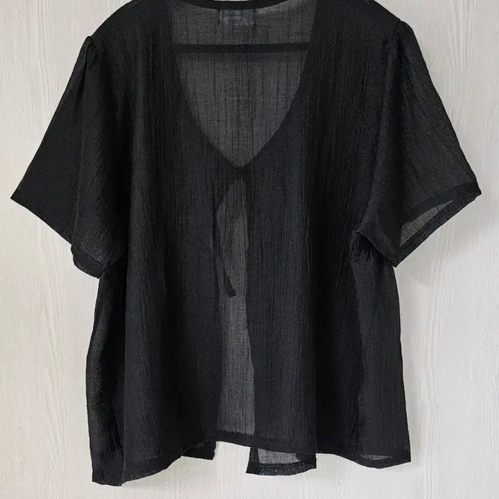 [BUNJANG] Sheer Ribbon Cardigan / 시스루 가디건 새상품