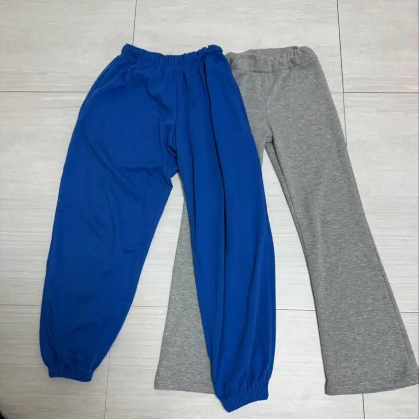 [BUNJANG] Blue Jogger Pants &amp; Gray Bootcut Pants Bundle / (2개 5천원) 블루조거팬츠 /그레이 부츠컷팬츠