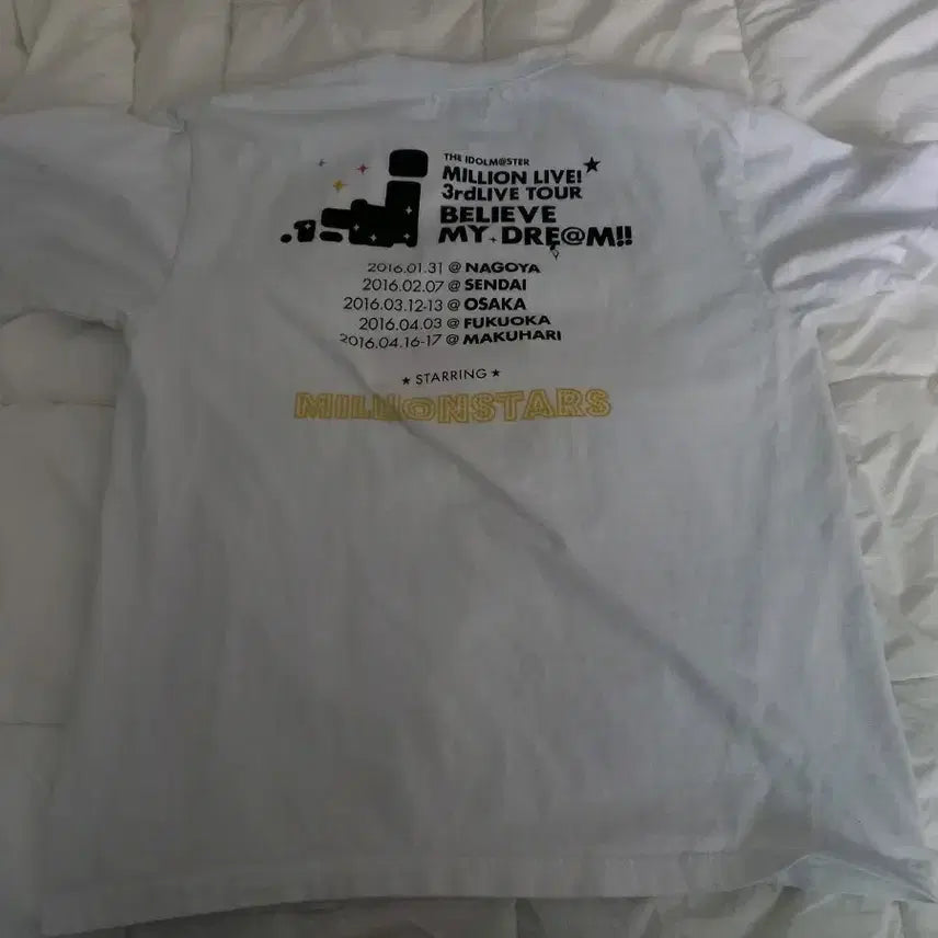 [BUNJANG] THE iDOLM@STER Million Live T-Shirt XL / 아이돌마스터 밀리언 라이브 티셔츠 3rd  기념 티셔츠 2016 XL