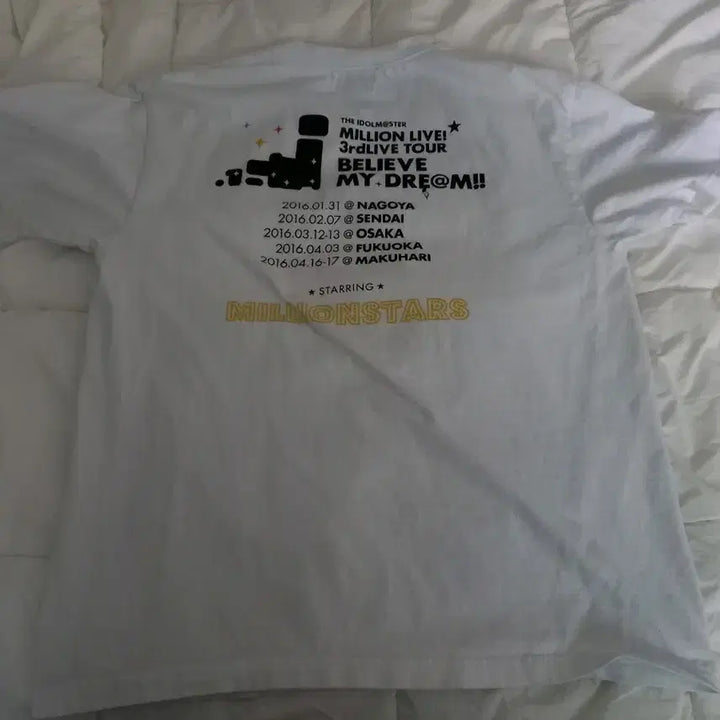 [BUNJANG] THE iDOLM@STER Million Live T-Shirt XL / 아이돌마스터 밀리언 라이브 티셔츠 3rd  기념 티셔츠 2016 XL