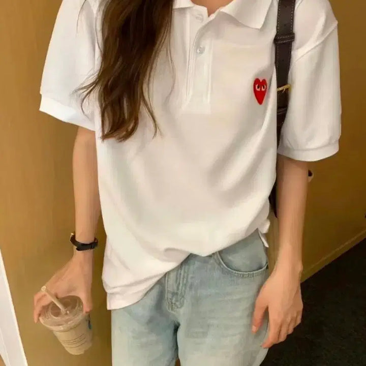 [BUNJANG] Comme des Garçons Cotton Polo T-Shirt / 