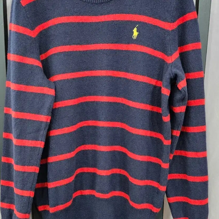 [BUNJANG] Polo Ralph Lauren Lambswool Knit Navy Striped M / 폴로 랄프로렌 램스울 니트 M