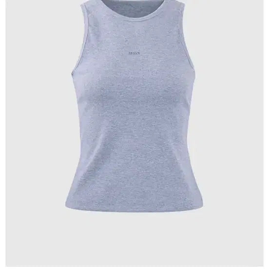 [BUNJANG] BRONN Ribbed Sleeveless Melange/Gray / BRONN 골지 슬리브리스 멜란지/그레이