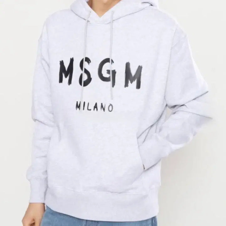 [BUNJANG] MSGM Milano Logo Hoodie Grey XL / MSGM 밀라노 후드티 그레이 XL