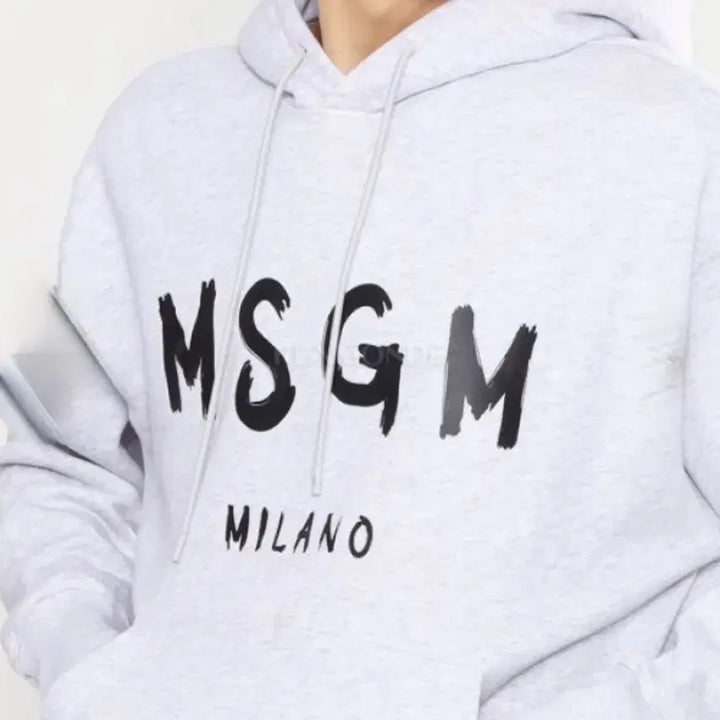 [BUNJANG] MSGM Milano Logo Hoodie Grey XL / MSGM 밀라노 후드티 그레이 XL