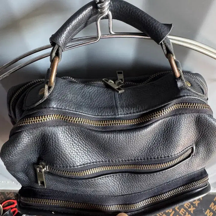 [BUNJANG] Black Leather Backpack / 가죽백팩