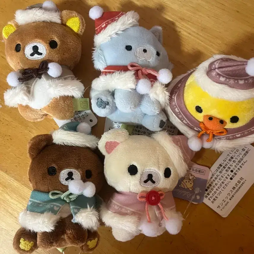 [BUNJANG] Rilakkuma Christmas Tenori Doll Set / 리락쿠마 크리스마스 테노리 인형세트