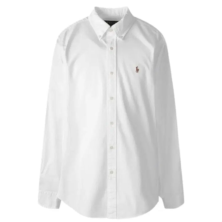 [BUNJANG] Polo Ralph Lauren Custom Fit Oxford Shirt White / 폴로 랄프로렌 커스텀핏 옥스포드 셔츠 화이트(S)