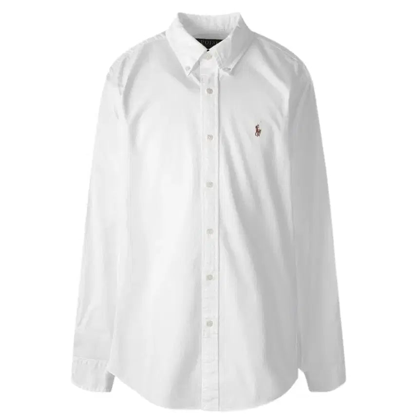 [BUNJANG] Polo Ralph Lauren Custom Fit Oxford Shirt White / 폴로 랄프로렌 커스텀핏 옥스포드 셔츠 화이트(S)