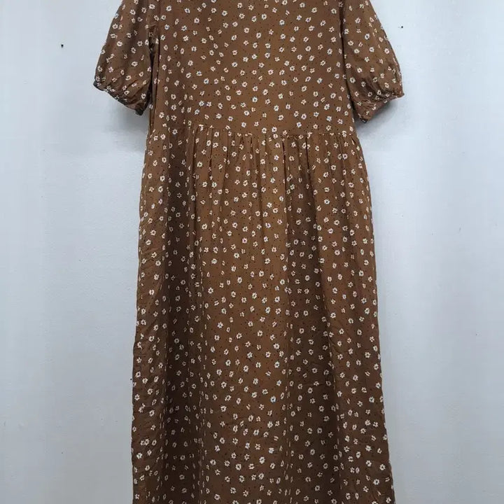 [BUNJANG] Floral Print Thin Fabric Dress / 얇은면 꽃무늬 원핏66미사용