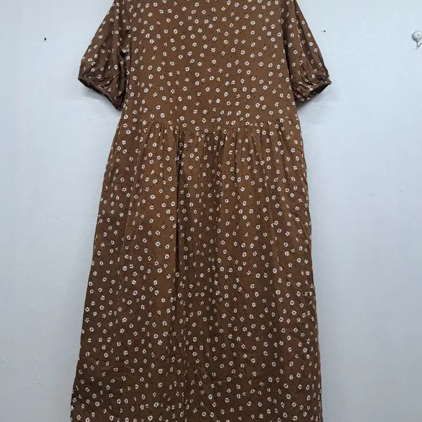 [BUNJANG] Floral Print Thin Fabric Dress / 얇은면 꽃무늬 원핏66미사용