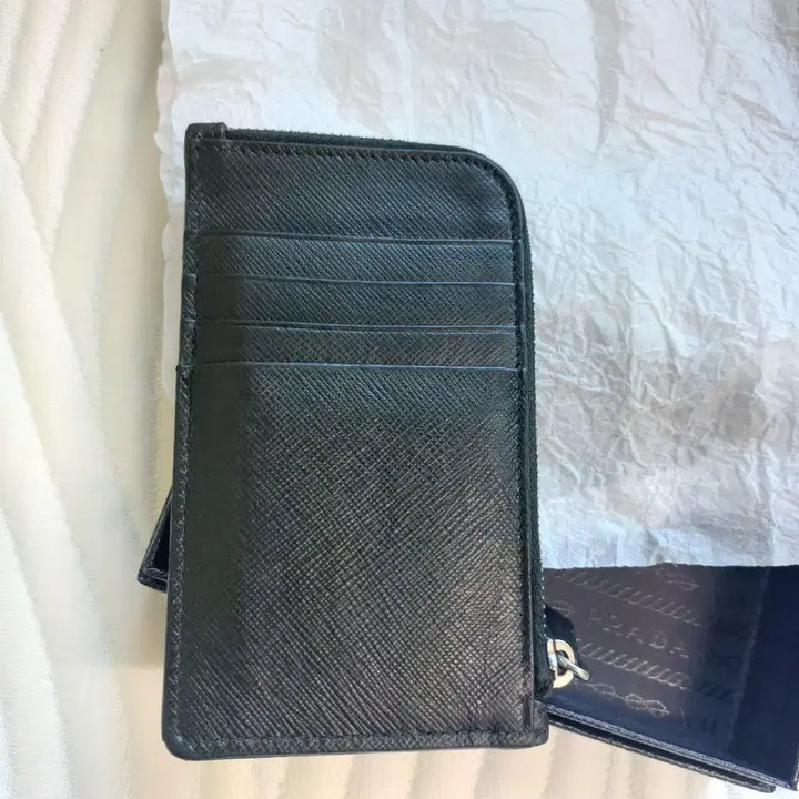 [BUNJANG] Prada Saffiano Limited Edition Card Holder Black / (한정판)프라다 사피아노 카드지갑 블랙