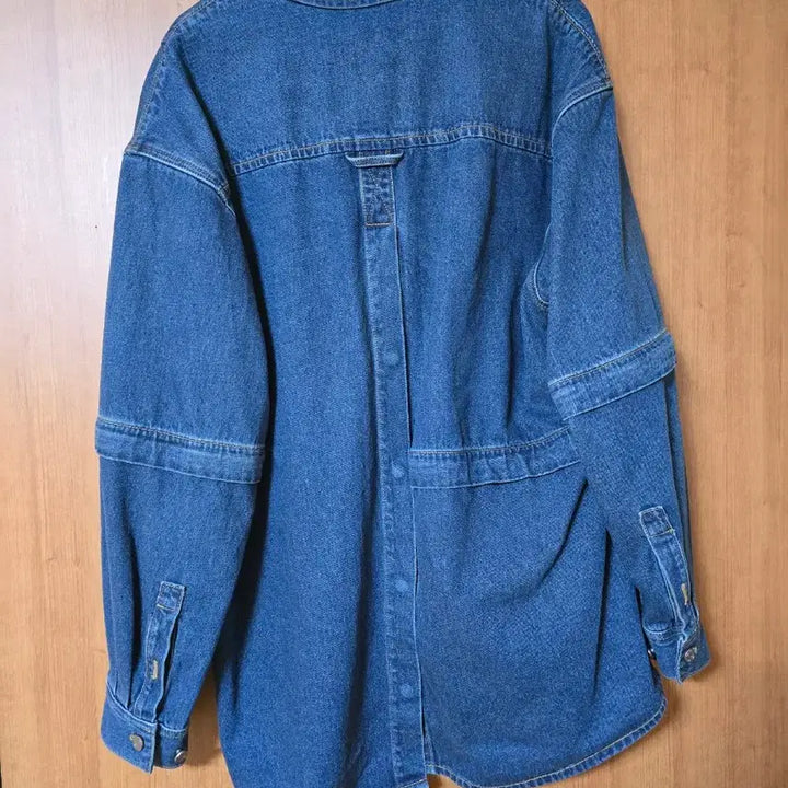 [BUNJANG] Songzio Collection Asymmetric Detachable Denim Shirt Jacket / 송지오 컬렉션어시메트릭 디터쳐블 데님 셔츠자켓 판매