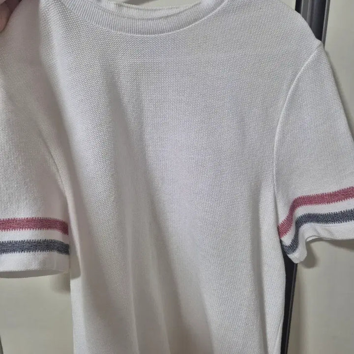 [BUNJANG] Thom Browne White Short Sleeve Knit T-Shirt Size 1 / 톰브라운 화이트 반팔 니트티