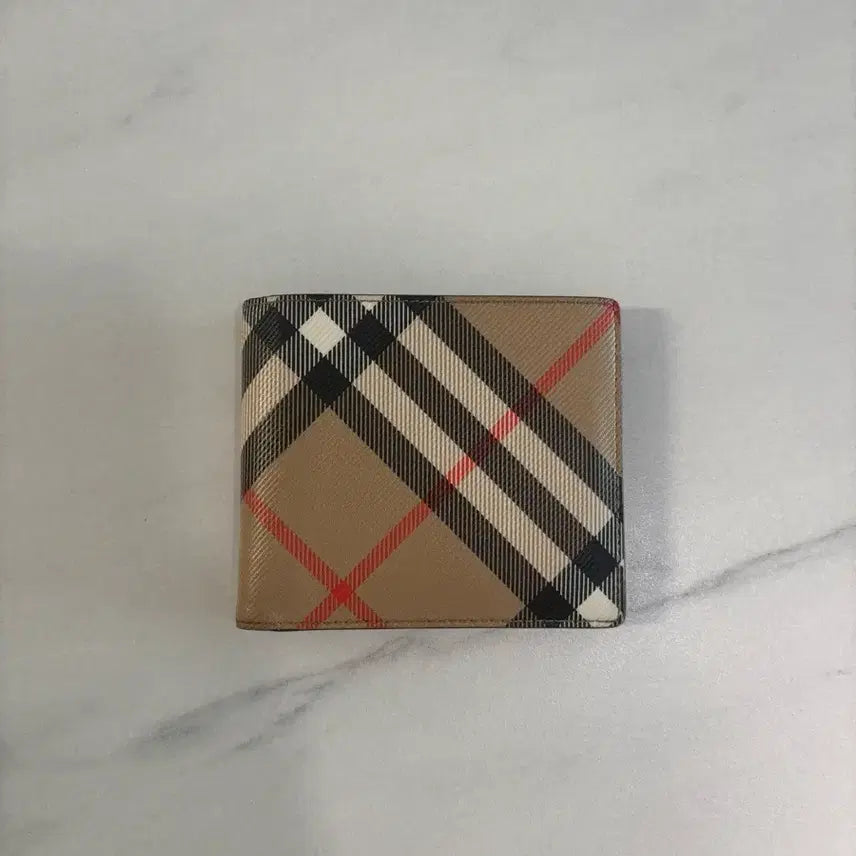 [BUNJANG] Burberry Check Bifold Wallet / {정품} 버버리 체크 반지갑
